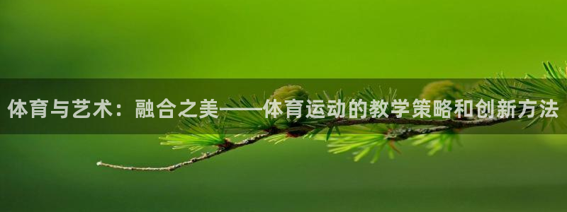 意昂5Kgame体育平台登录入口：体育与艺术：融合之美——体育运动的教学策略和创新方法
