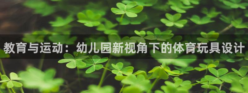 意昂5Kgame体育官网入口登录：教育与运动：幼儿园新视角下的体育玩具设计